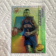 Topps 1994-95 Stadium Club Clearcut Insert Lindsey Hunter #8 Detroit Pistons