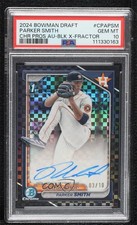 2024 Bowman Draft Black X-Fractor 3/10 Parker Smith PSA 10 GEM MT Auto 0xh3