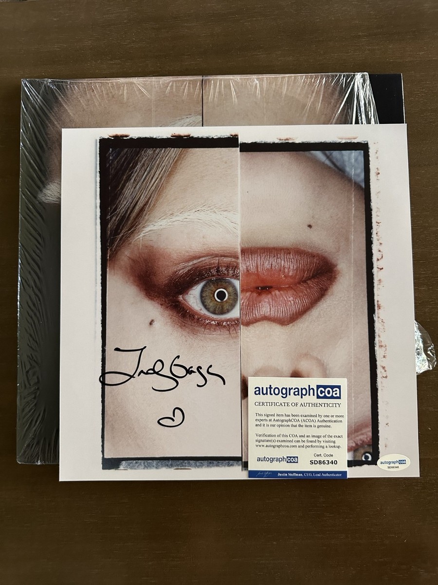 Lady Gaga Mayhem Signed 12x12 Art Autographed Card Vinyl LP COA