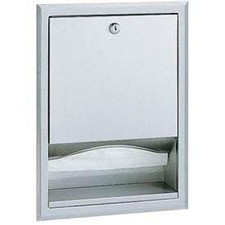 Bobrick ClassicSeries Recessed Folded Paper Towel Dispenser Stainless Steel