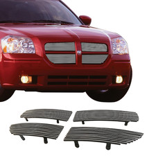 Fits 2005-2007 Dodge Magnum Main Upper Aluminum Chrome Billet Grille Insert Fits 2005-2007 Dodge Magnum Main Upper Aluminum Chrome Billet Grille Insert