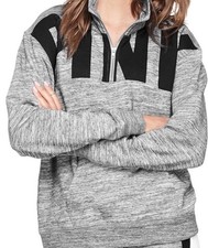 victoria secret Pink Quarter Zip Pull Over Small