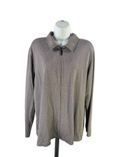 Chico's Design Women's Black Houndstooth Zip Up Long Sleeve Jacket - 3/US XL