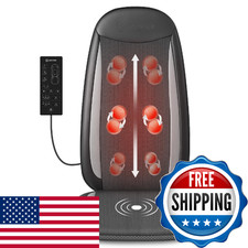 Comfier Shiatsu Back Massager Heatmassage Chair Pad For Back Relief Deepheated