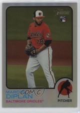 2022 Topps Heritage High Number Chrome Refractor 532/673 Marcos Diplan #617 sh7