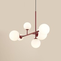 Moderne Rote HäNgelampen 3X15W/E27 IP20 - Ideal FüR Stilvolle Raumbeleuchtung