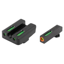 TruGlo TFX Pro High Set Tritium Fiber Optic Night Sights Glock Green Orange