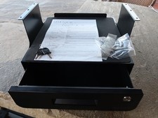 UPLIFT Locking Under Desk Drawer with Shelf - Black – STR001 – Brand new