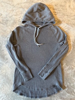 Under Armour Women's Gray-Blue Waffle Knit Athleisure Hoodie Pullover Size Small