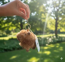 Jellycat Clyde Capybara Keychain Bag Charm Plush Toy – New With Tags