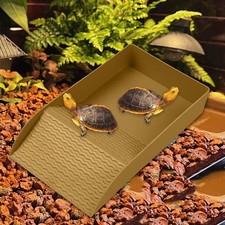 Reptile Bathtub Turtle Water Bowl Practical Pet Accessories Basking Plat Aquatic