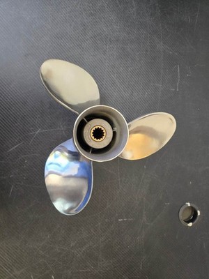11 3/4X 17 Turbo Stainless Outboard Boat Propeller for Mercury 40-60HP 13tooth