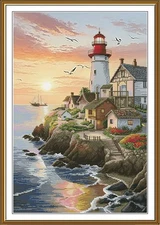 Creative Сross Stitch Embroidery Kit "Quiet region" Nova Sloboda