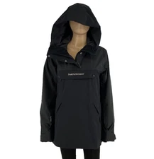 Peak Performance Women Black 2L HIPE Hooded Anorak Jacket Size M