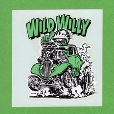 VINTAGE ORIGINAL 1968 ED ROTH "WILD WILLY" BLOWN '33 WILLYS WATER DECAL ART