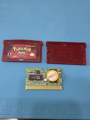 Pokemon: Ruby (Nintendo GBA, 2003) AUTHENTIC - NEW BATTERY - NICE LABEL