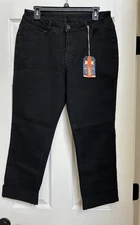 Jag Jeans Carter Mid Rise Girlfriend Size 12 Black Void J2467459BKVD NWT NEW