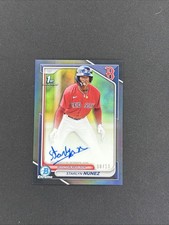 2024 Bowman Chrome STARLYN NUNEZ 1st True Black Auto /10