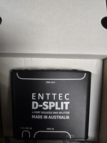 Enttec D-Split 70579, 4 Port DMX Isolated Splitter / Repeater (5-Pin) - Picture 2 of 3