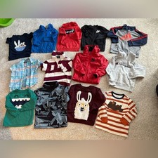 Bundle of 13 pcs Kids boy size 5-6 jackets sweatshirts hoodies top various brand