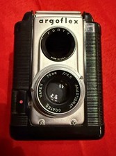 Vintage Argus Argoflex camera in leather case estate sale find free shipping