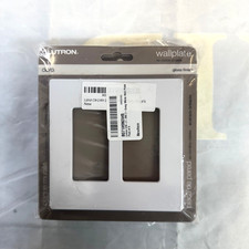 Lutron CW-2-WH 2-Gang White Wall Plate, Pack of 6