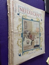 Vintage Lot of 8 Needlecraft Magazines For 1921 1922