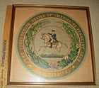 Original Antique The Great Seal of the Confederate States Lithograph dated 1911
