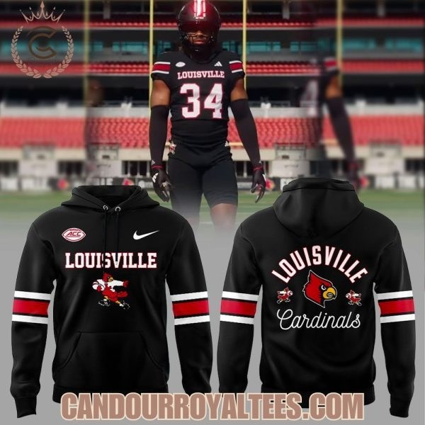 Louisville1 Football Version Of The Jersey Black 2025 Hoodie Unisex