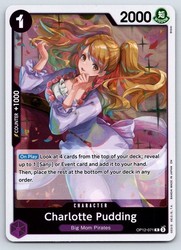 Charlotte Pudding OP12-071 Rare Foil Legacy of the Master One Piece TCG