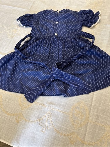 Vintage 1960 Girls Dresses Size 4 Ruffles Full Circle Swiss dot Gingham lace lot - Picture 16 of 23