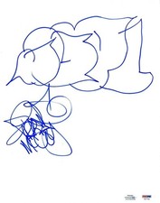 Travie McCoy Original Art Sketch Signed Autographed Gym Class Heroes ACOA PSA