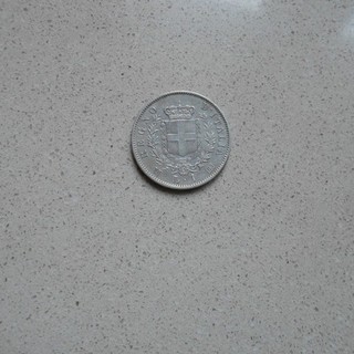 moneta reno VE2° da 1 lira anno 1863 milano