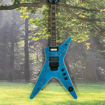 Washburn Dime 3 Dimebag Darrell Blue Electric Guitar Rosewood Fingerboard Ship