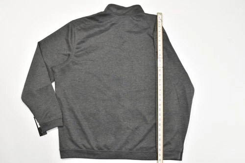 adidas Mens Elevated Full Zip Jacket Size 2XL Charcoal Heather Gray Black NWT image 6