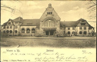 Worms Bahnhof x 1904