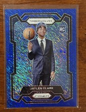 2023-2024 Panini Prizm #166 RC Blue Shimmer /35 Jaylen Clark Timberwolves