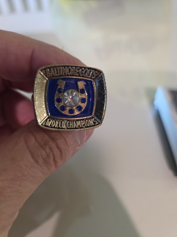 Baltimore Colts Super Bowl V Replica Ring Gold MVP 1971 Indianapolis NFL