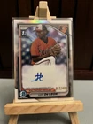 2024 Bowman Chrome Luis De Leon Auto Refractor 1st Prospect #/499 Orioles
