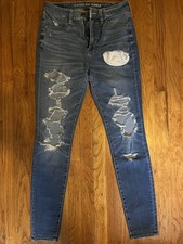 American Eagle Super Hi-Rise Ripped Jegging Women  s Size 4