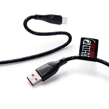 rhinocables - USB to C Cable  Fast Charging  Syncing  3ft, Black