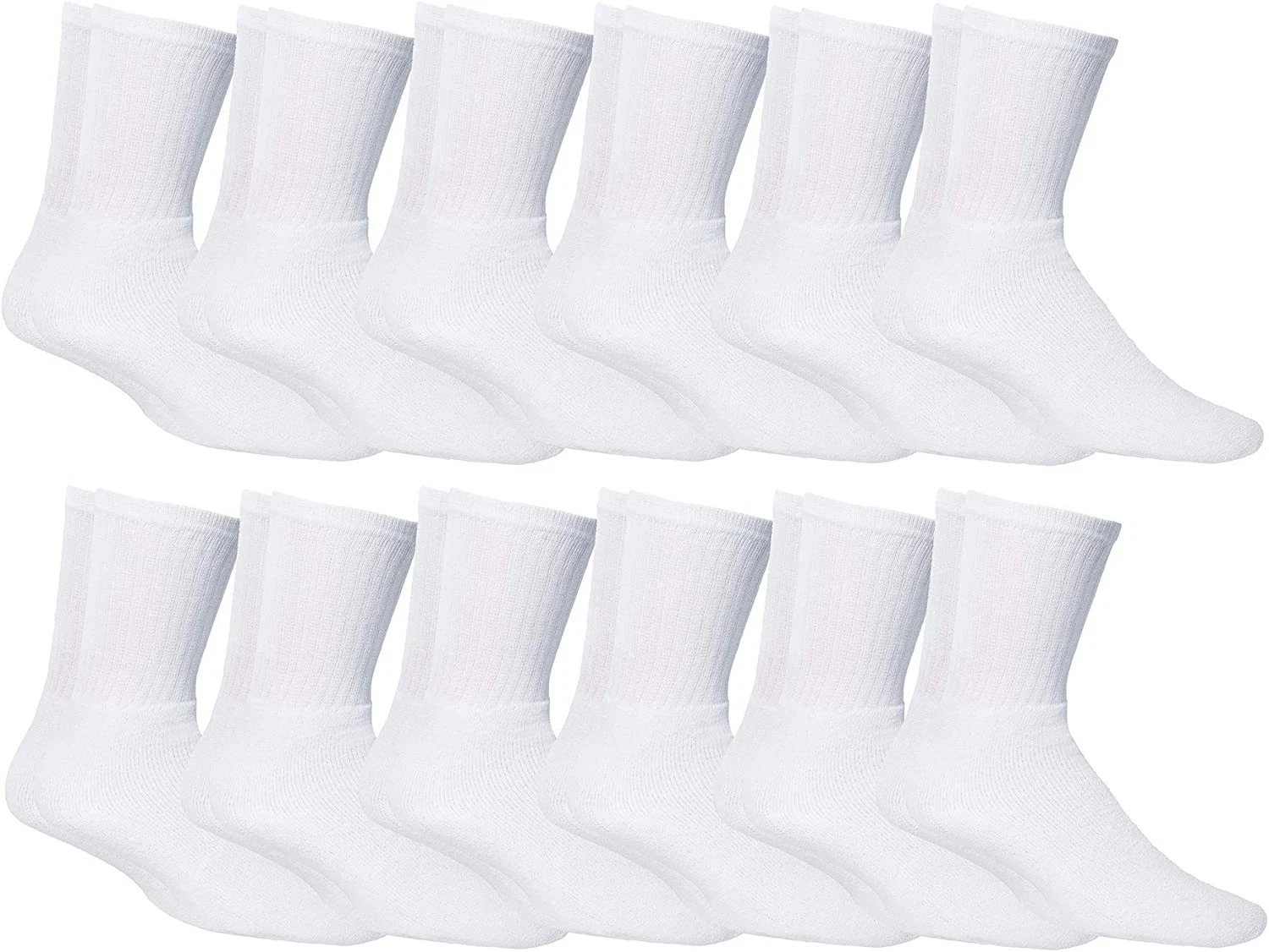 72 Pairs of Mens and Womens Bulk Lightweight Cotton Crew Socks, Wholesale Sock
Opens in a new window
