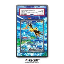 Zapdos ex 202/165 - Case con Artwork Esteso per Carte Gradate custodia