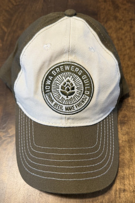 Iowa Brewers Guild-Drink Beer-Make Friends-Brown Adjustable Hat/Cap