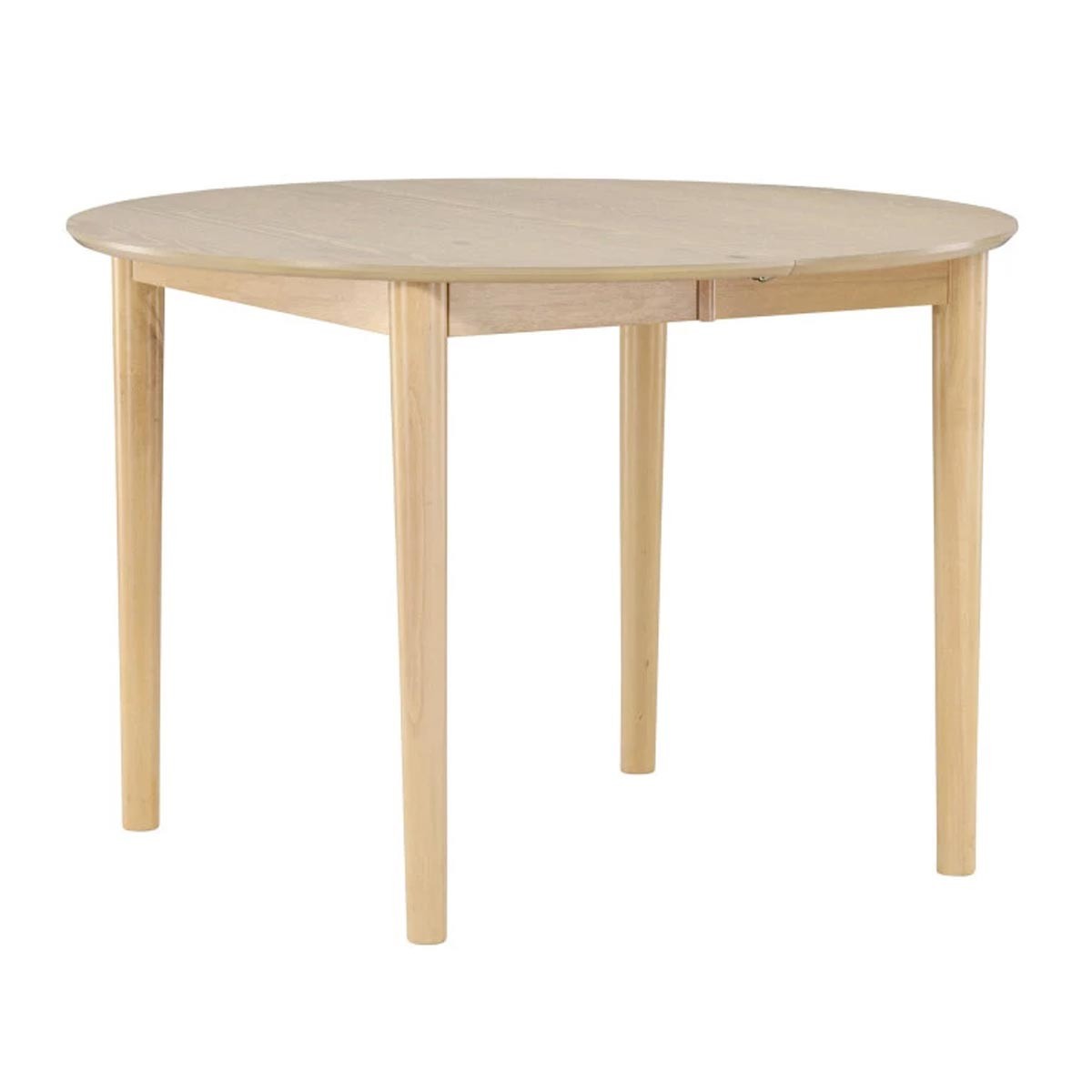 Table à manger extensible gain de place Gilda 110-150cm rectangulaire bois naturel