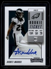 Avonte Maddox 2018 Panini Contenders #142 Rookie Auto