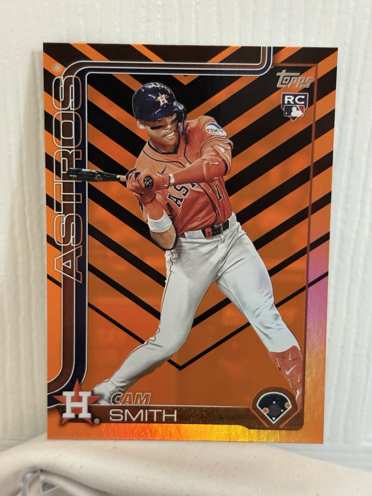 2025 Topps Update #US298 Cam Smith RC Holiday Parallel 🔥 Astros Rookie