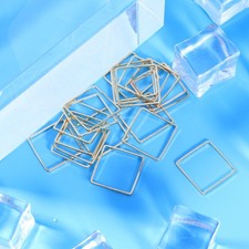  20 Pezzi Accessori Geometrici per Gioielli Orecchini Quadrati Fai da Te Ciondolo