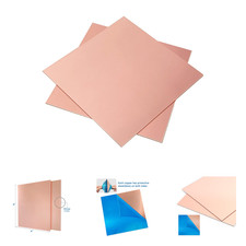 Copper Sheet 99.9 Pure Metal Plate 4x4 Inches 18 Gauge Jewelry Crafts Modelers
