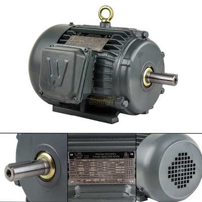 #ad 2 HP 3 Phase Electric Motor 1800 RPM 145T Frame TEFC 230 460V Premium Efficiency $379.95